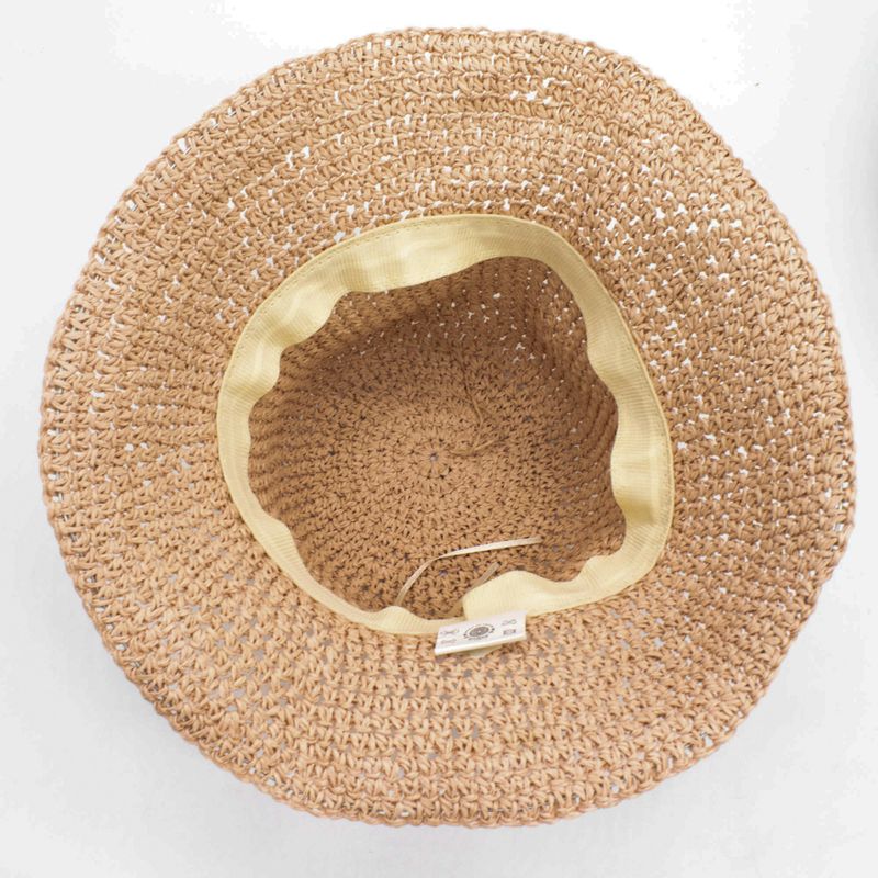 Floppy Straw Sun Hat - Rose Blush