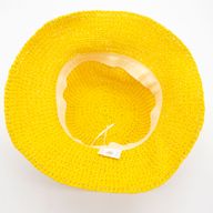 Floppy Straw Sun Hat - Yellow