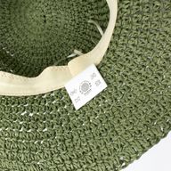 Nomad Sari Floppy Straw Sun Hat - Moss Green