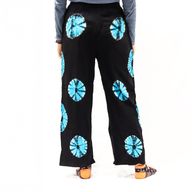 Japanese Style Lounge Pants - Med -Black, Blue