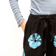 Japanese Style Lounge Pants - Med -Black, Blue