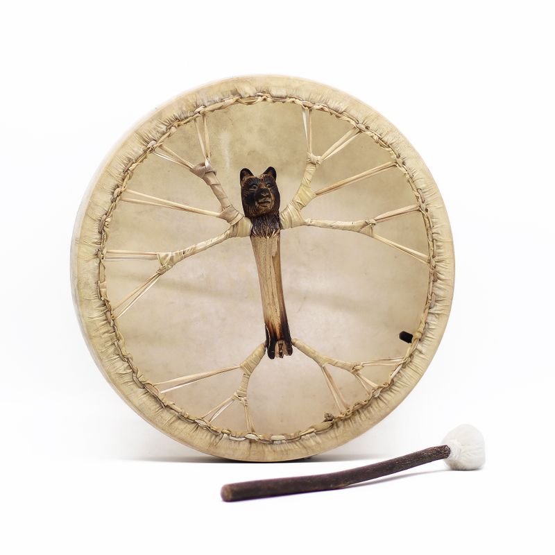 Spirit of the Bear - Shaman Drum & Stick- Tunable - 40cm