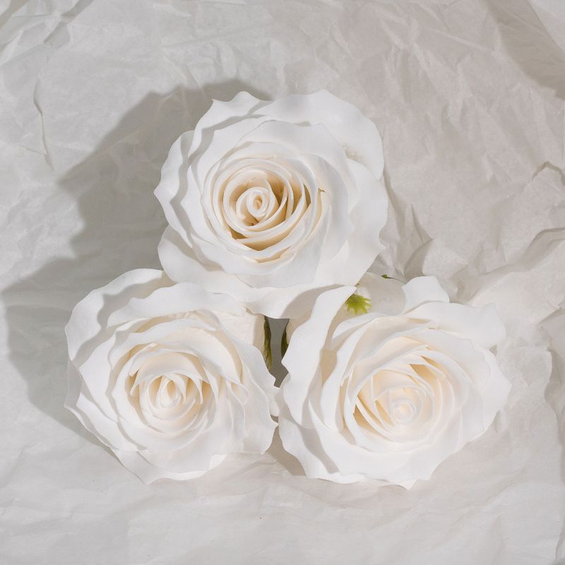 Craft Soap Flower - (5-Layer) Romantic Rose - White