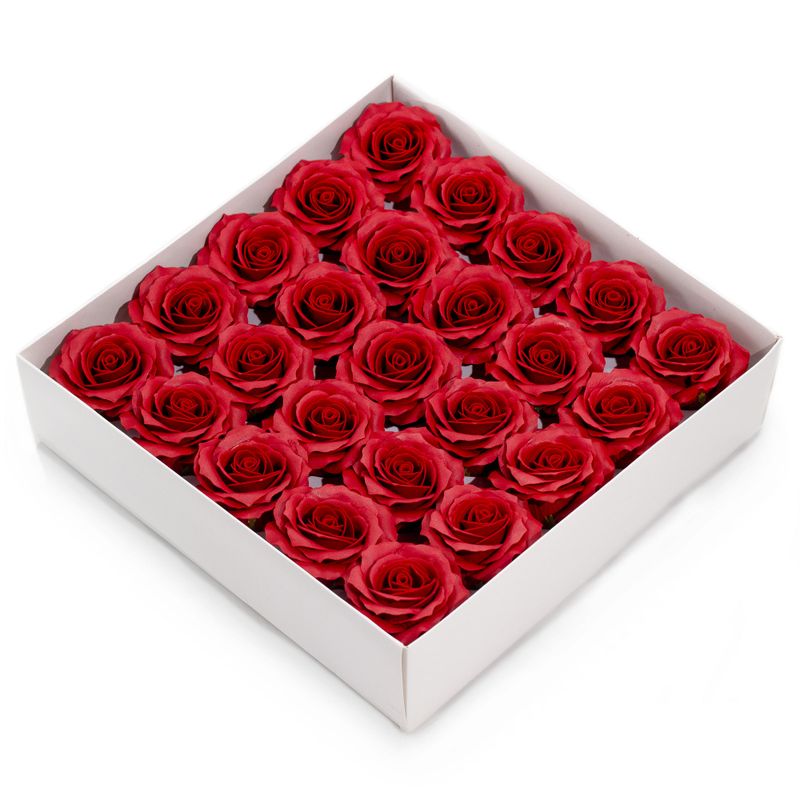 Craft Soap Flower - (5-Layer) Romantic Rose - Wine Red