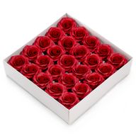 Craft Soap Flower - (5-Layer) Romantic Rose - Wine Red