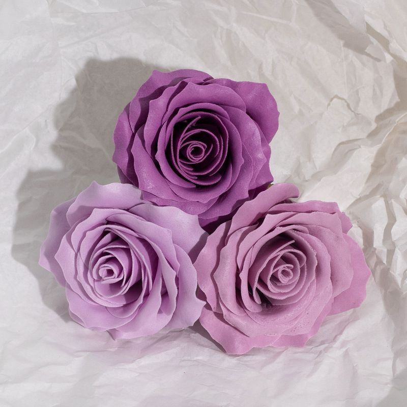 Craft Soap Flower - (5-Layer) Romantic Rose - Graduated Selection - Lavender Blush
