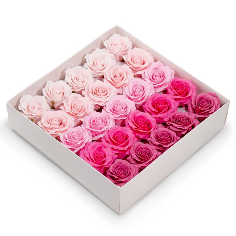 Craft Soap Flower - (5-Layer) Romantic Rose - Graduated Selection - Pink Blush