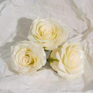 Craft Soap Flower - (5-Layer) Decorative Only Rose - Silk Trimmed - Bridal Pearl Bloom