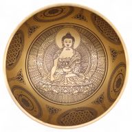 Pure Brass Etched Buddha - Set of 4 - Approx 3.85kg