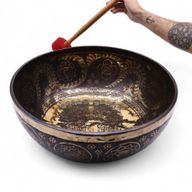 Engraved - Huge Vibrational Feet Standing Bowl - 50x20cm - 10.7kg