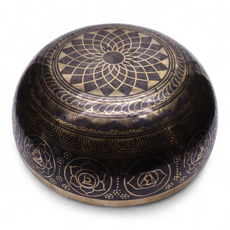 Engraved - Huge Vibrational Feet Standing Bowl - 50x20cm - 10.7kg
