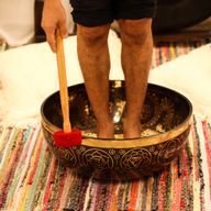 Engraved - Huge Vibrational Feet Standing Bowl - 50x20cm - 10.7kg