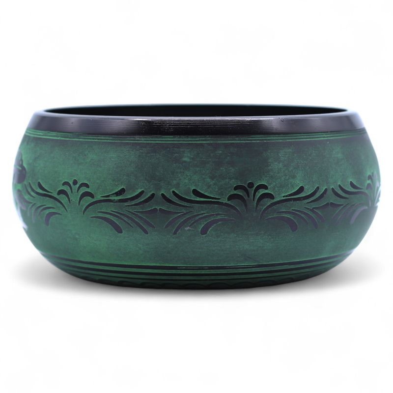 Extra Loud - Mushroom Singing Bowl - 23x10.5cm 1.3kg - Moss Green