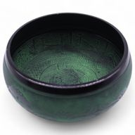 Extra Loud - Mushroom Singing Bowl - 23x10.5cm 1.3kg - Moss Green