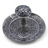 Mushroom Plate  - Silver Effect - Incense Holder