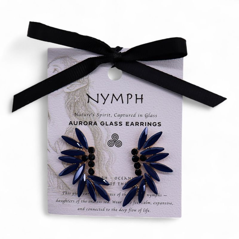 Royal Blue - Vintage Glass - Fairies - Earrings