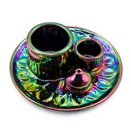 Palo Santo Stick & Smudge Holder - Mandala - Metallic Rainbow