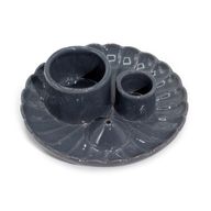 Palo Santo Stick & Smudge Holder - Lotus Flower - Grey Gloss
