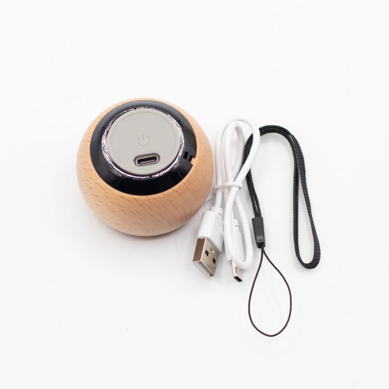 Wooden Mandala Effect Mini Speaker - 3W Bluetooth Approx. 2 hours 300mAh