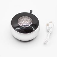 Silver Mandala Lighting Effect Mini Speaker - - 3W Bluetooth 5.3 Approx. 2–4 hours 600mAh
