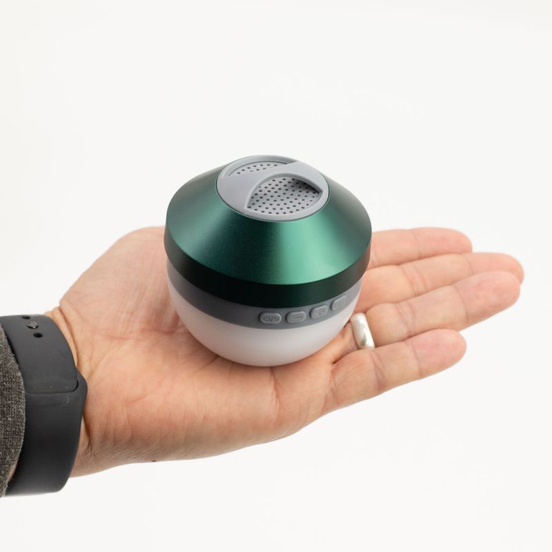 Camping Hanging Light and Mini Speaker - Green - Bluetooth 5.3 Approx. 2–4 hours 600mAh