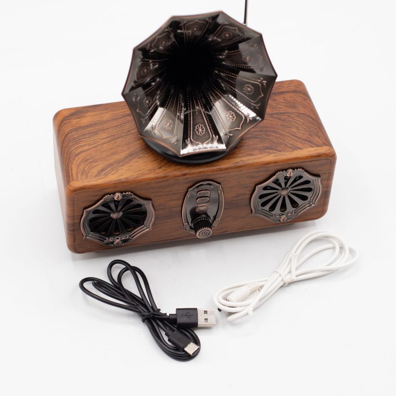 Retro Mini Double Gramophone Speaker -5.4W Bluetooth -
