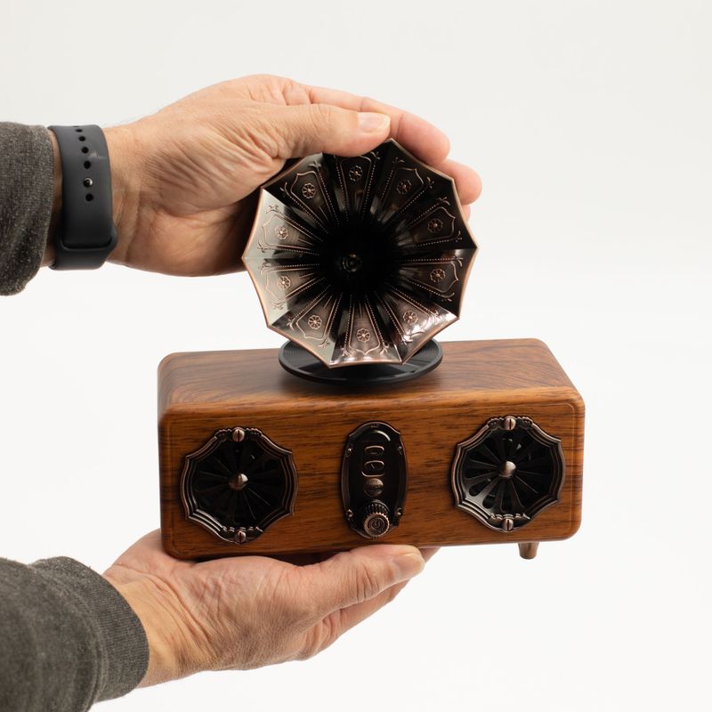 Retro Mini Double Gramophone Speaker -5.4W Bluetooth -