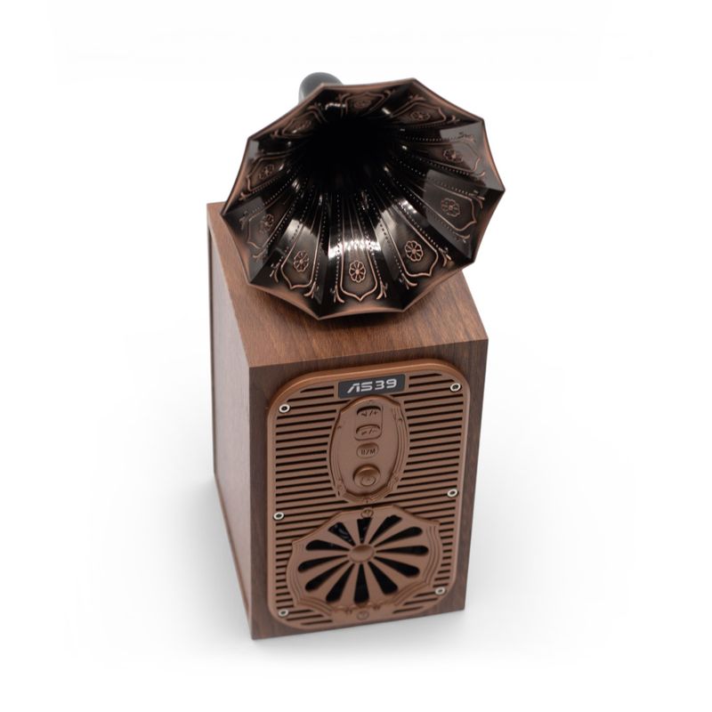 Retro Tall Gramophone Speaker (Extra Loud) - 8W × Bluetooth 5.4 1800mAh