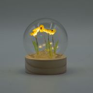 Floral Glow Garden Dome - 5 Sunflowers - LED Battery