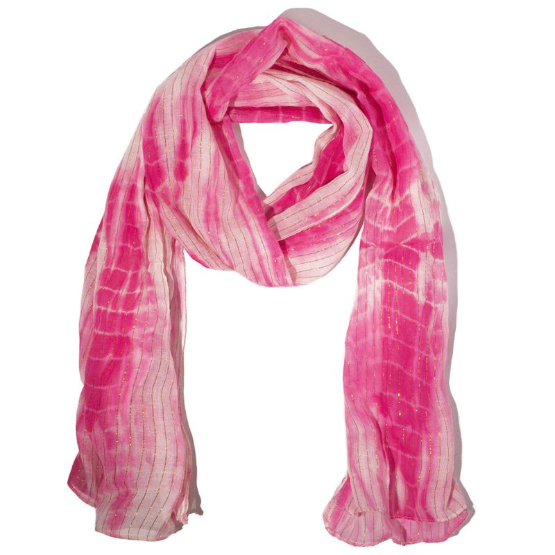 Summer Scarf -  180x50cm - Party Shine - Perfect Pink
