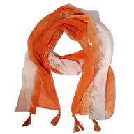 Summer Scarf -  180x50cm - Turtle - Coral
