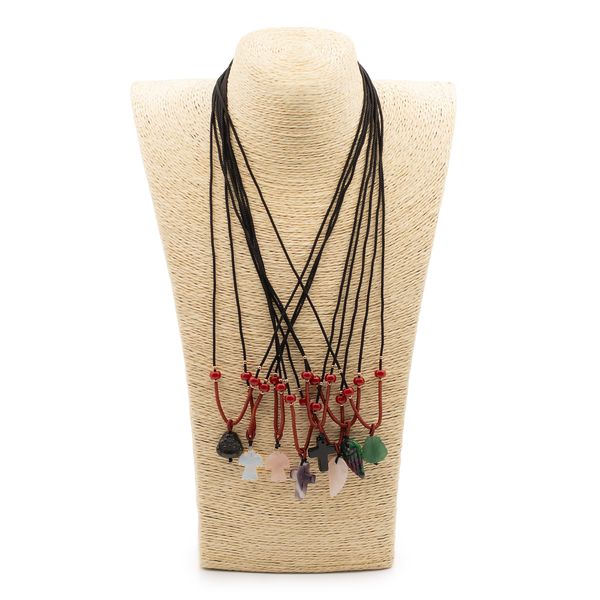 Cord Necklace Gemstone Pendants - Spiritual Collection (assorted)