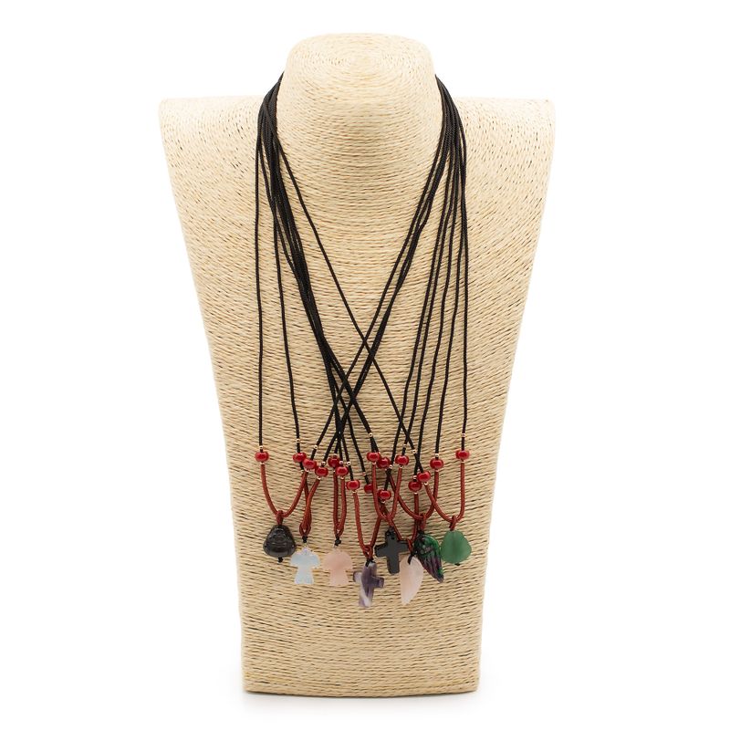 Cord Necklace Gemstone Pendants - Spiritual Collection (assorted)
