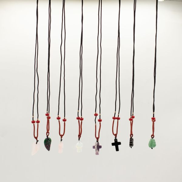 Cord Necklace Gemstone Pendants - Spiritual Collection (assorted)