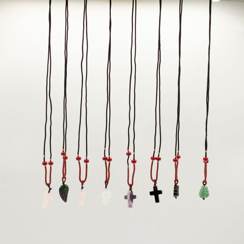 Cord Necklace Gemstone Pendants - Spiritual Collection (assorted)