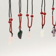 Cord Necklace Gemstone Pendants - Spiritual Collection (assorted)