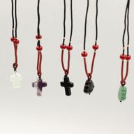 Cord Necklace Gemstone Pendants - Spiritual Collection (assorted)