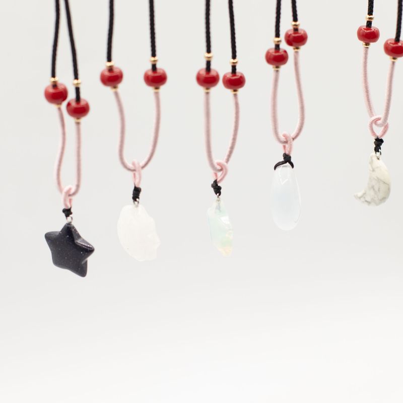 Cord Necklace Gemstone Pendants - Celestial Collection (assorted)