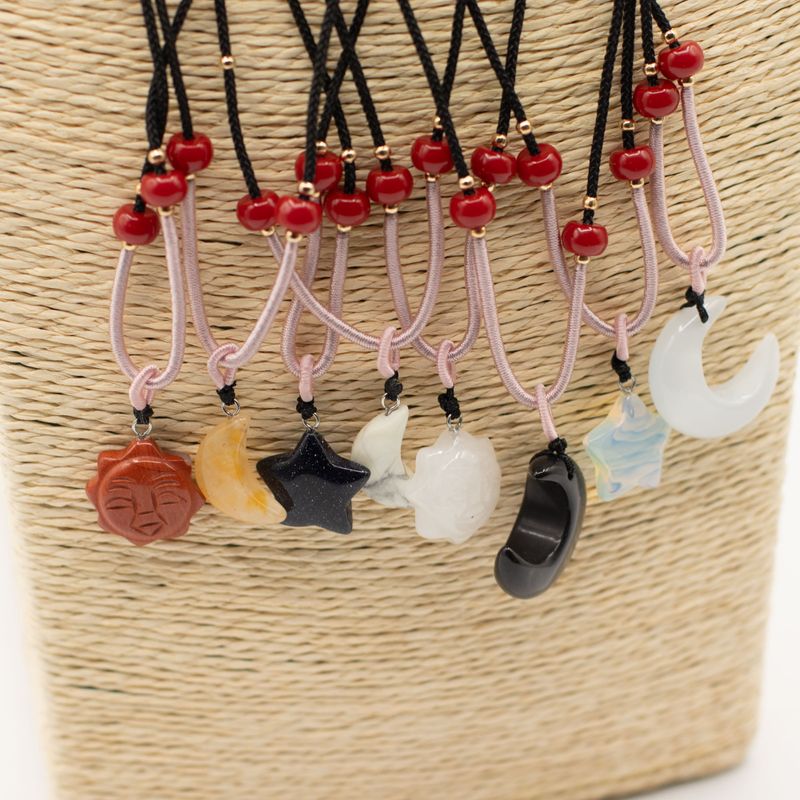 Cord Necklace Gemstone Pendants - Celestial Collection (assorted)
