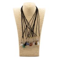 Cord Necklace Gemstone Pendants - Animals Collection (assorted)