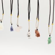Cord Necklace Gemstone Pendants - Animals Collection (assorted)