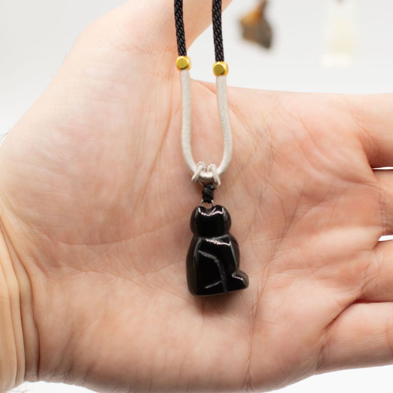 Cord Necklace Gemstone Pendants - Animals Collection (assorted)