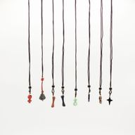 Cord Necklace Gemstone Pendants - Iconic Collection (assorted)