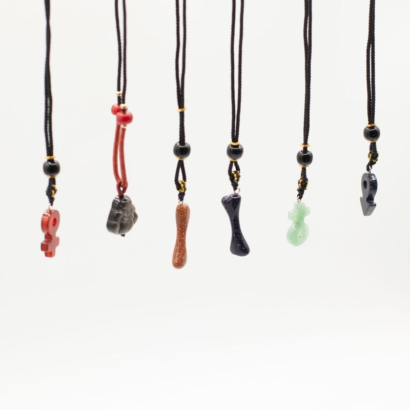 Cord Necklace Gemstone Pendants - Iconic Collection (assorted)