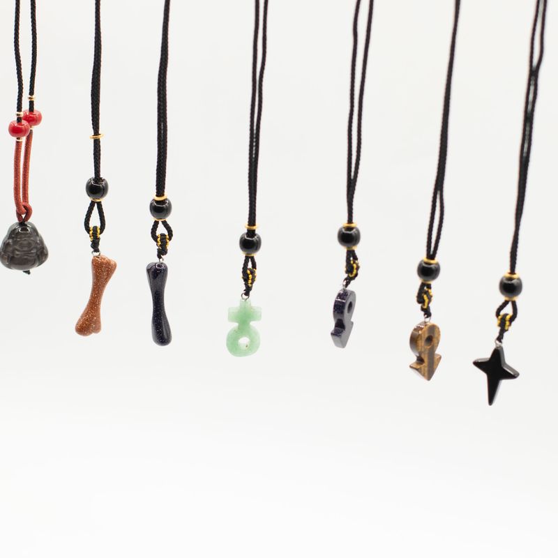 Cord Necklace Gemstone Pendants - Iconic Collection (assorted)