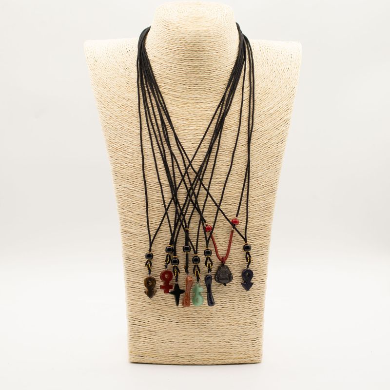 Cord Necklace Gemstone Pendants - Iconic Collection (assorted)
