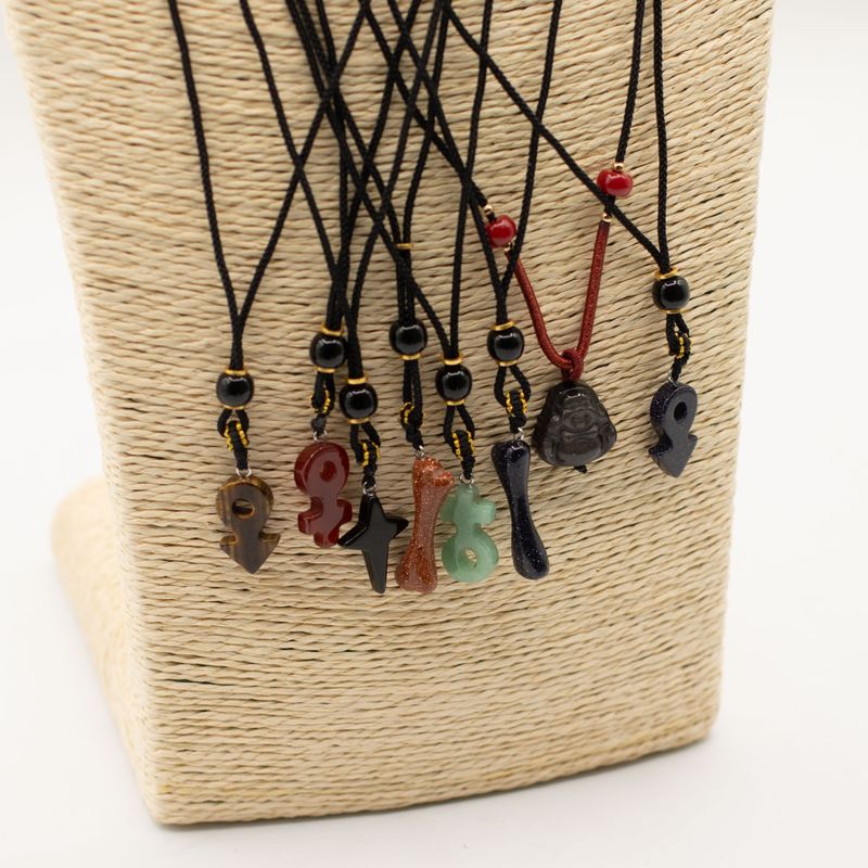 Cord Necklace Gemstone Pendants - Iconic Collection (assorted)