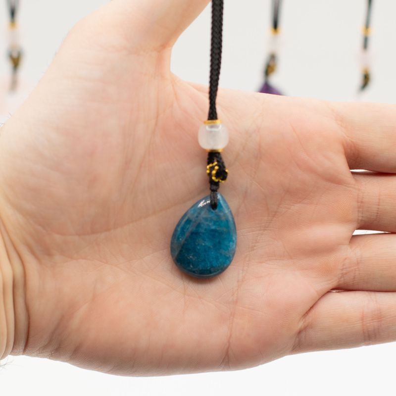 Cord Necklace Gemstone Pendants - Hearts Etc Collection (assorted)