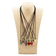 Cord Necklace Gemstone Pendants - Botanical Collection (assorted)