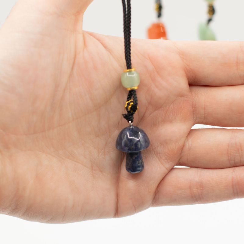 Cord Necklace Gemstone Pendants - Botanical Collection (assorted)